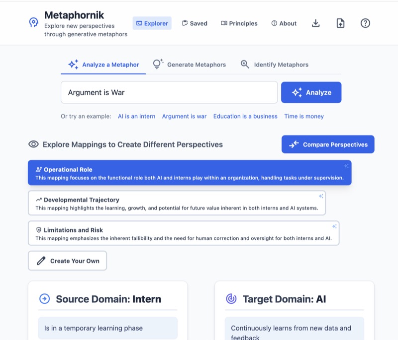 Metaphornik screenshot