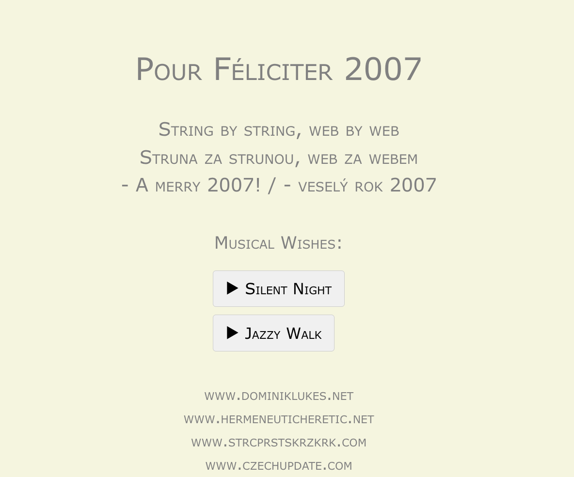 Pour Féliciter 2007
